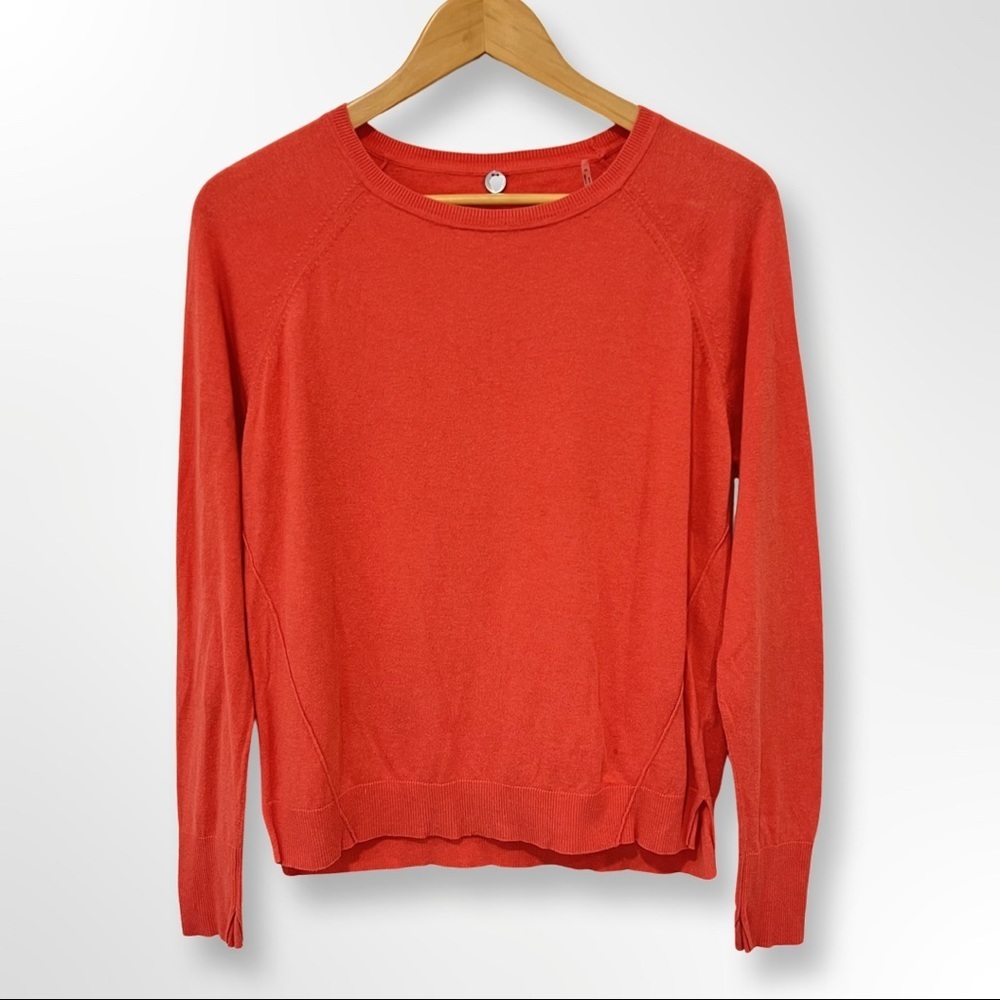Margaret O'Leary Cotton Red Crew-Neck Sweater XS ($205)